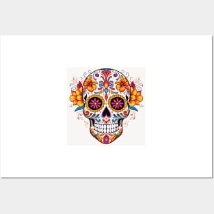 Day of the Dead Sugar Skull 8 Posters and Art